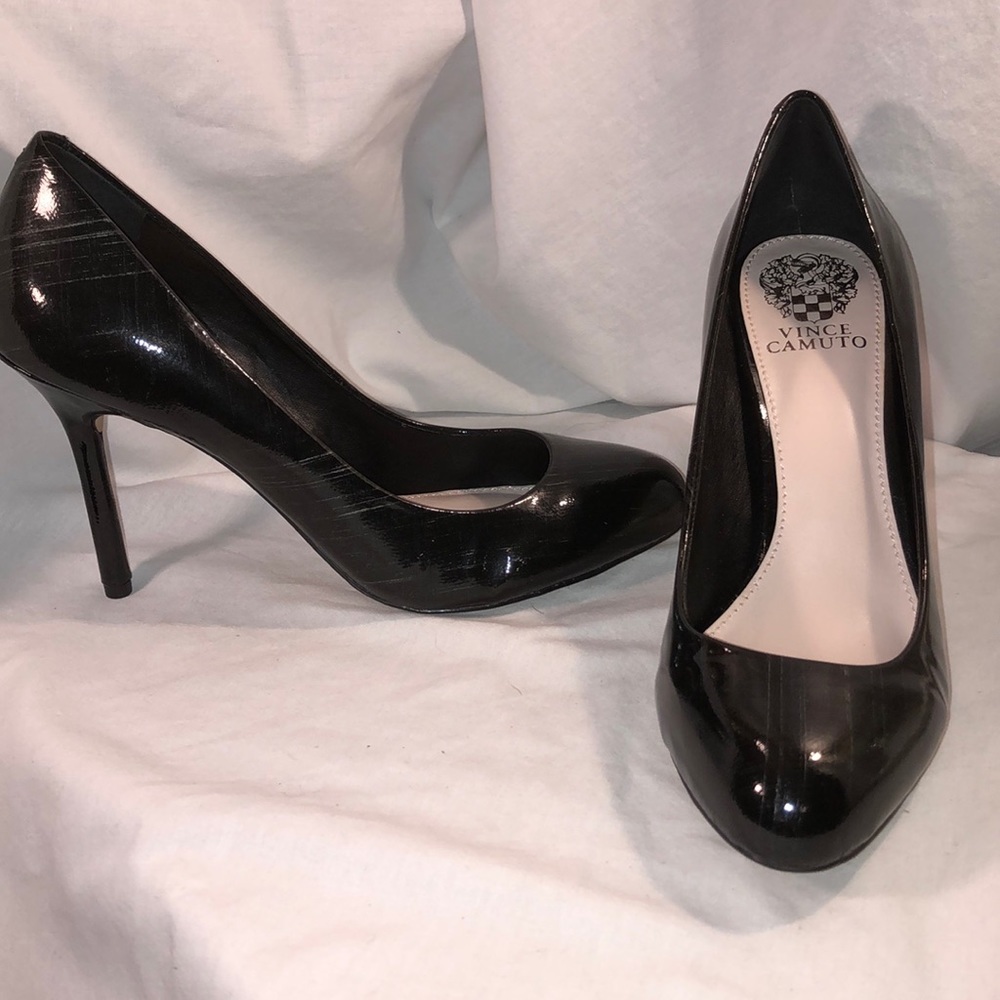 Vince Camuto Caelyn Black Patent 4inch Heels